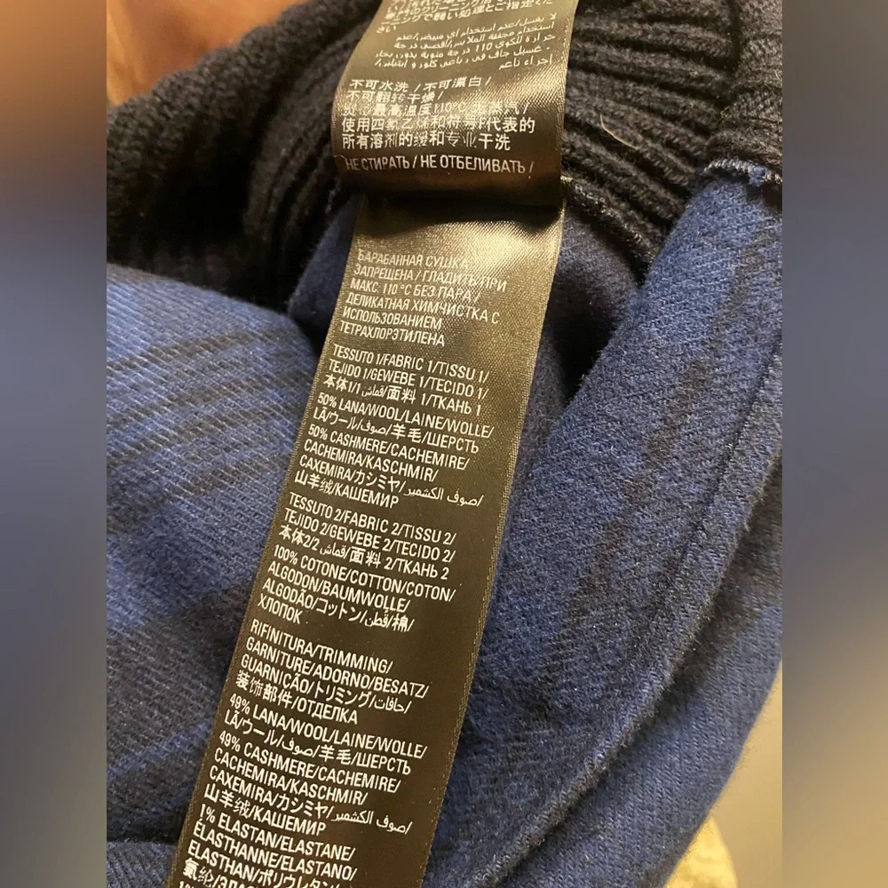 Balenciaga Navy Hybrid Sweater